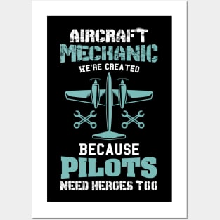 Aviation Mechanic Airframe Technician Gift Posters and Art